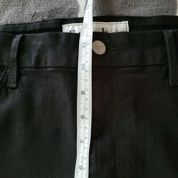 Frank & Eileen Sligo Jeans Sz 31 Black Womens Fray Hem Ankle Skinny 25.5" Inseam - Picture 8 of 12